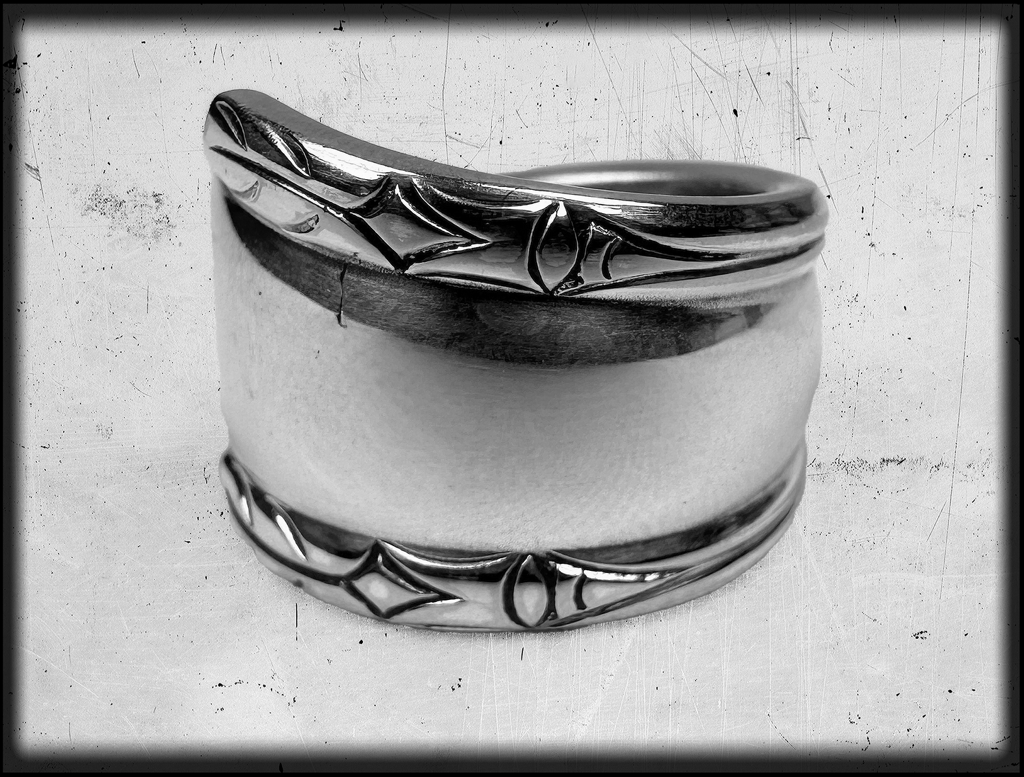 Arrow Eyes • Silver Plate Spoon Ring