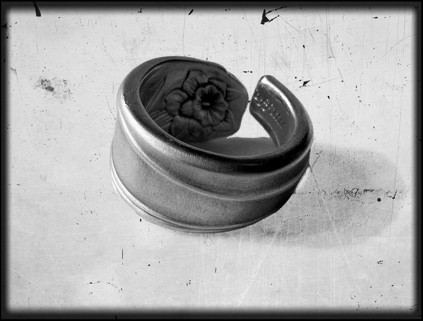 Daffodil • Silver Plate Spoon Ring