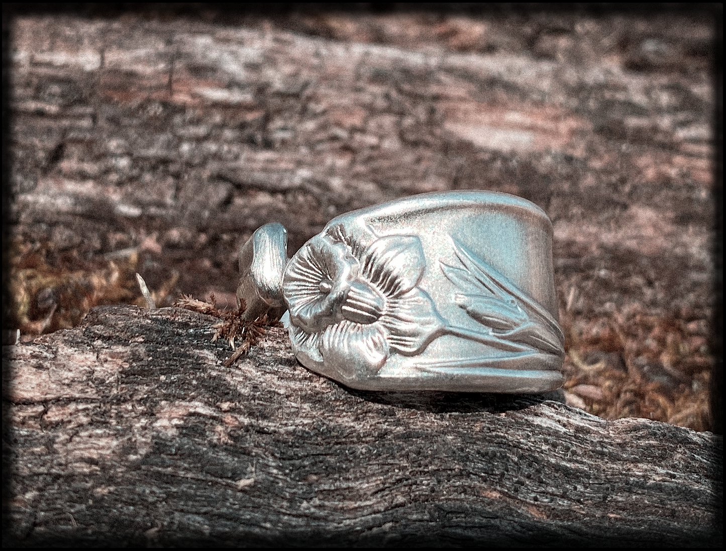 Daffodil • Silver Plate Spoon Ring
