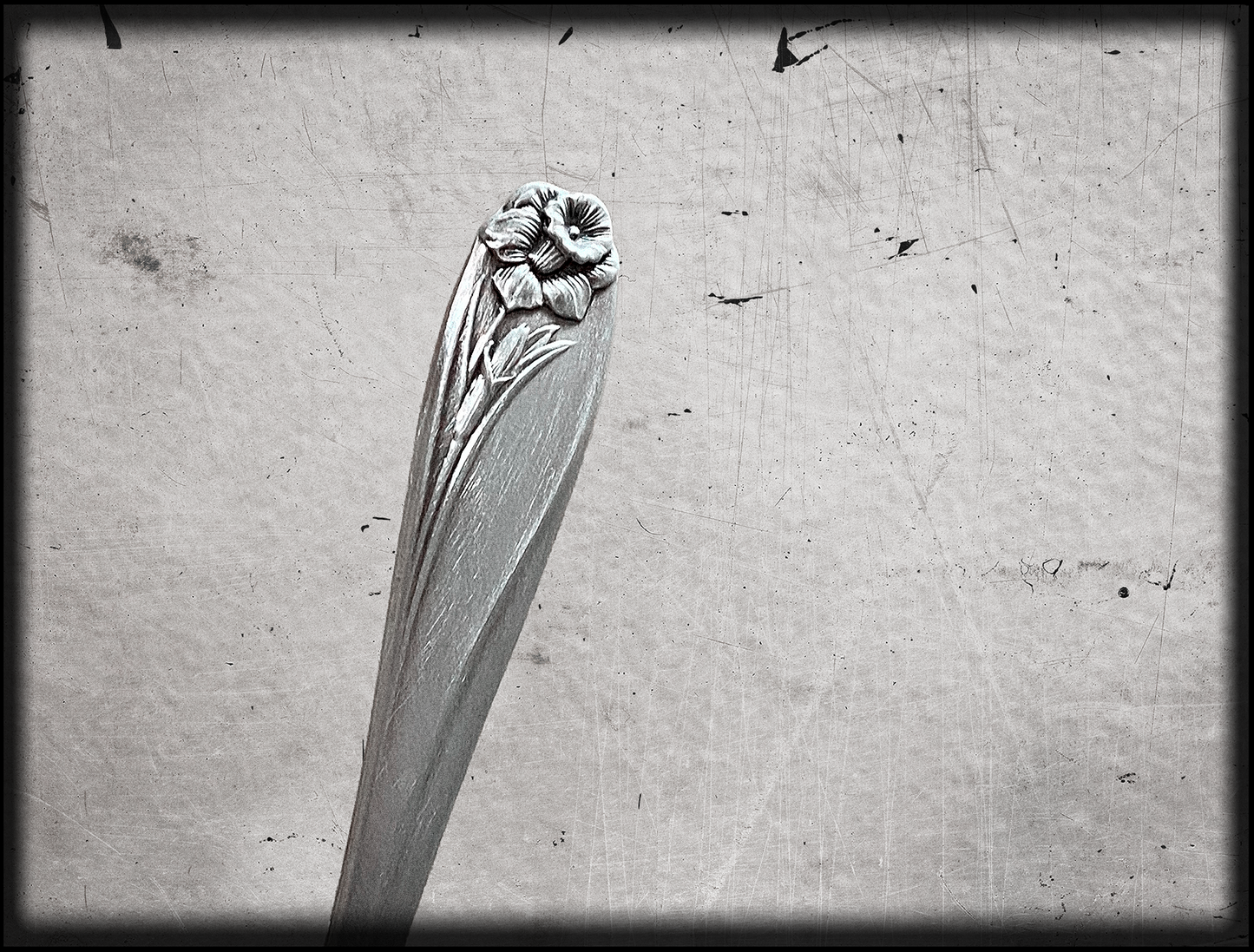 Daffodil • Silver Plate Spoon Ring