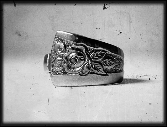 Deathless Rose • Stainless Steel Spoon Ring