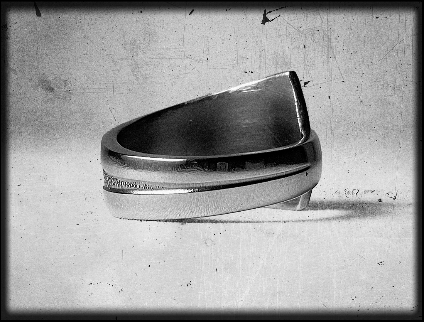 Deathless Rose • Stainless Steel Spoon Ring