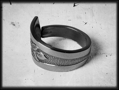 Deathless Rose • Stainless Steel Spoon Ring