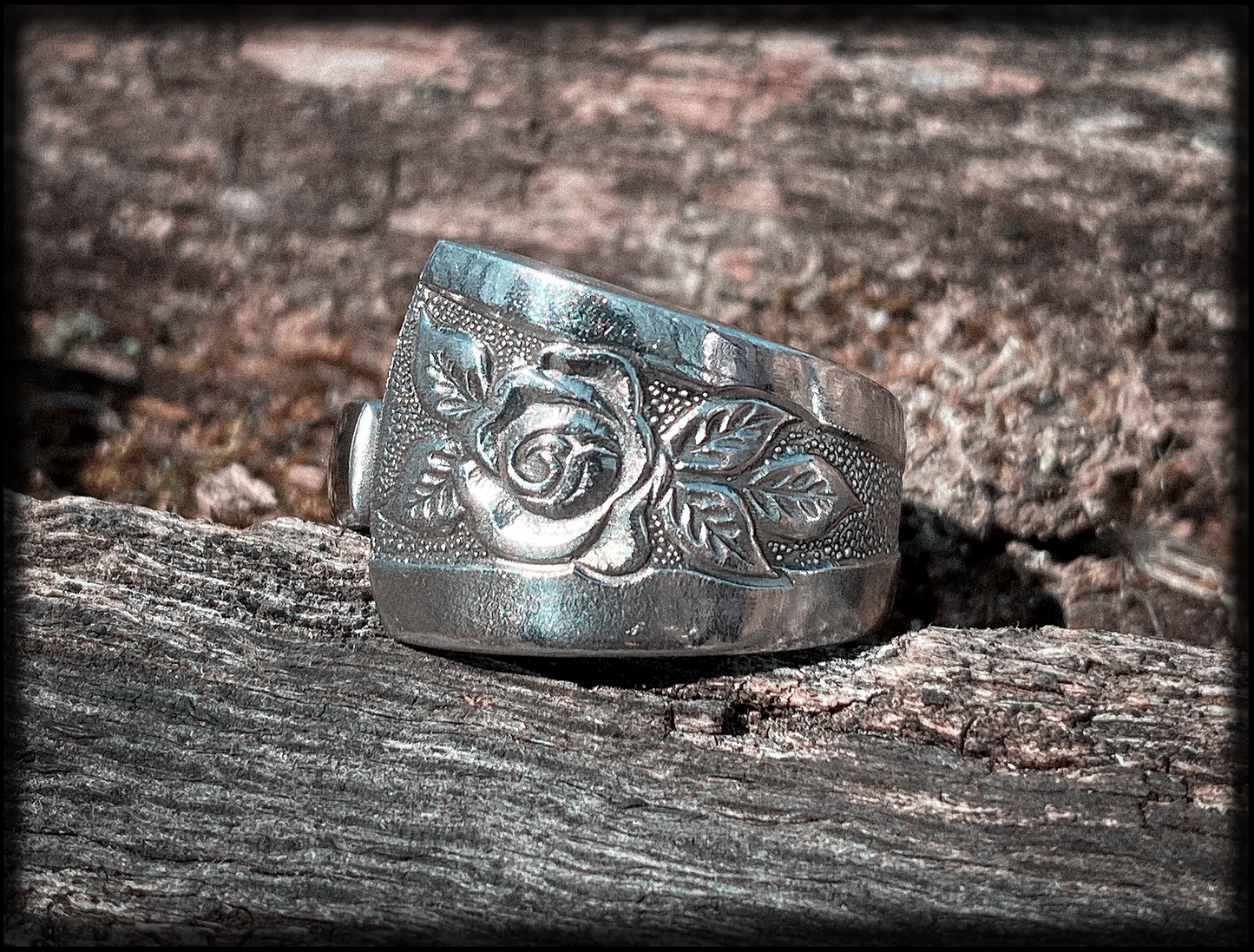 Deathless Rose • Stainless Steel Spoon Ring