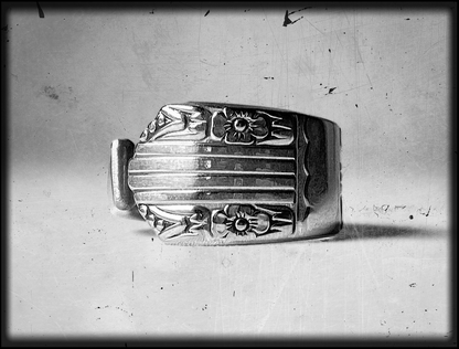 Echos Floral • Silver Plate Spoon Ring