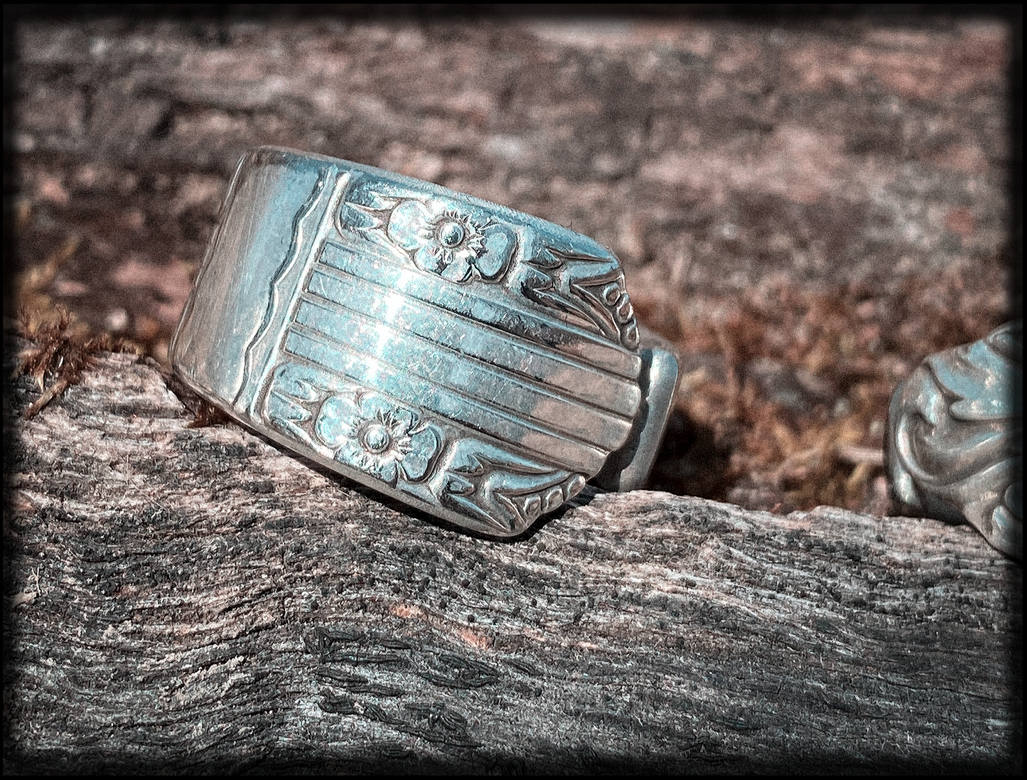 Echos Floral • Silver Plate Spoon Ring
