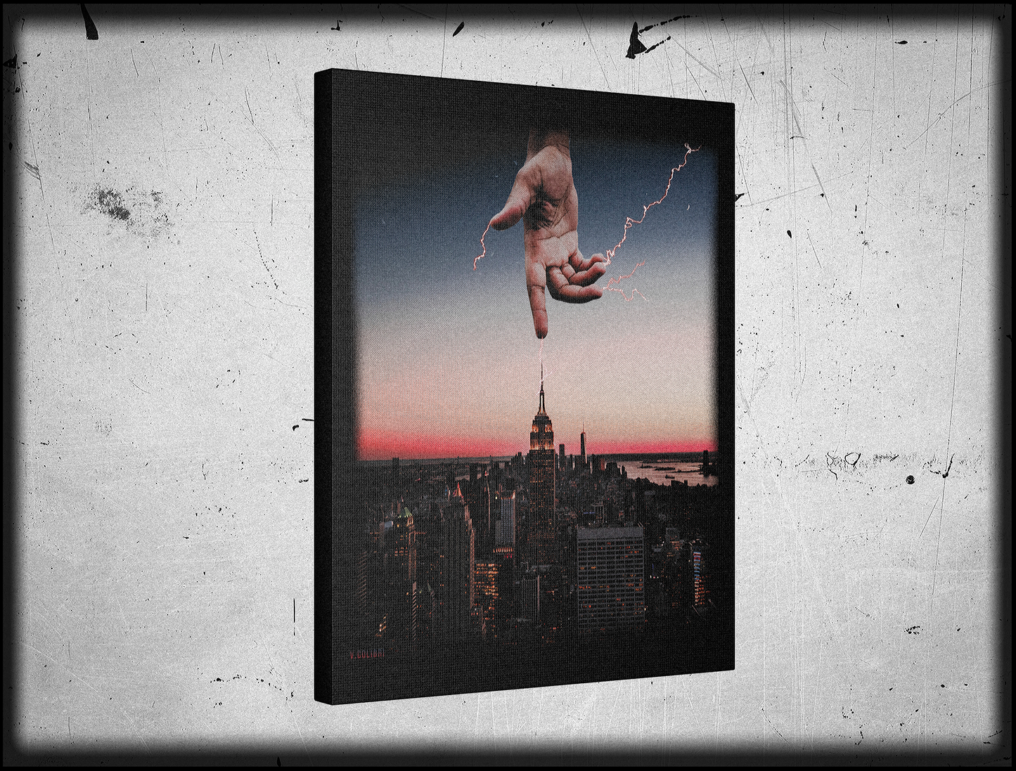 Electric Hands • Canvas Print