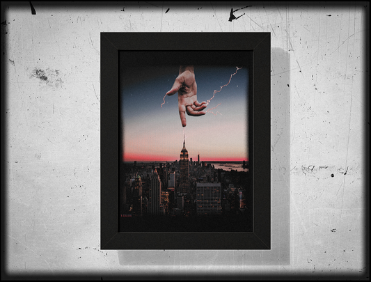 Electric Hands • Framed Print