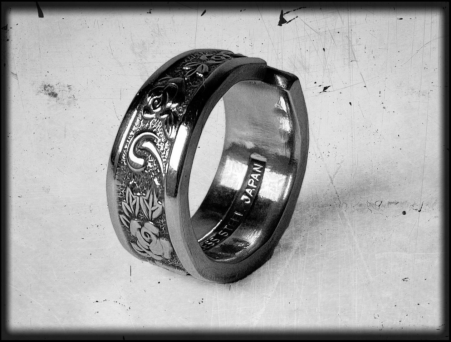 Granada Rose • Stainless Steel Spoon Ring
