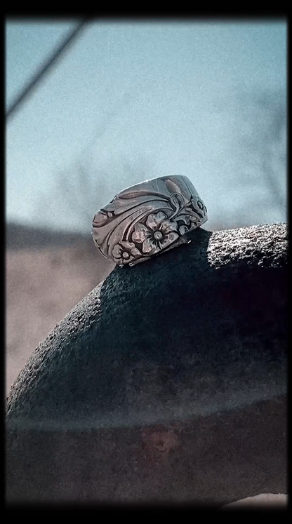 Shoreline Zephyr • Silver Plate Spoon Ring